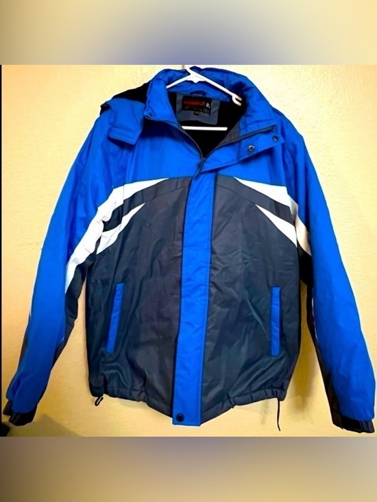 Nunavut Other - Men’s Ski Jacket Fleece Lined Blue Waterproof Winter Coat Snowboard-Size Large